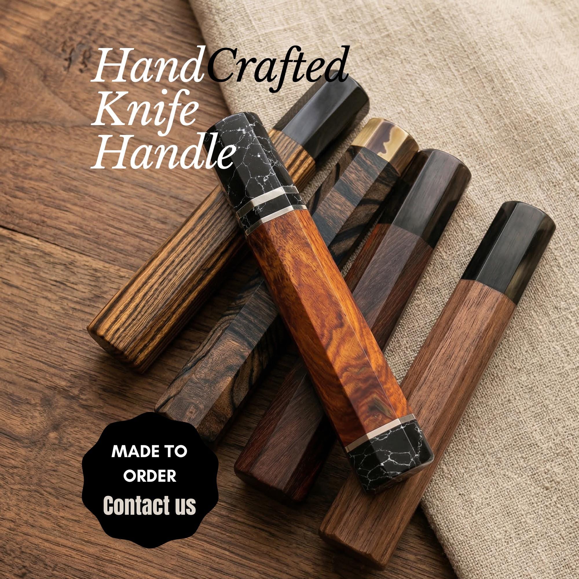 Collection of handcrafted wa handles in various premium woods