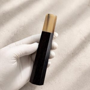 African Blackwood & Buffalo Horn Wa Handle