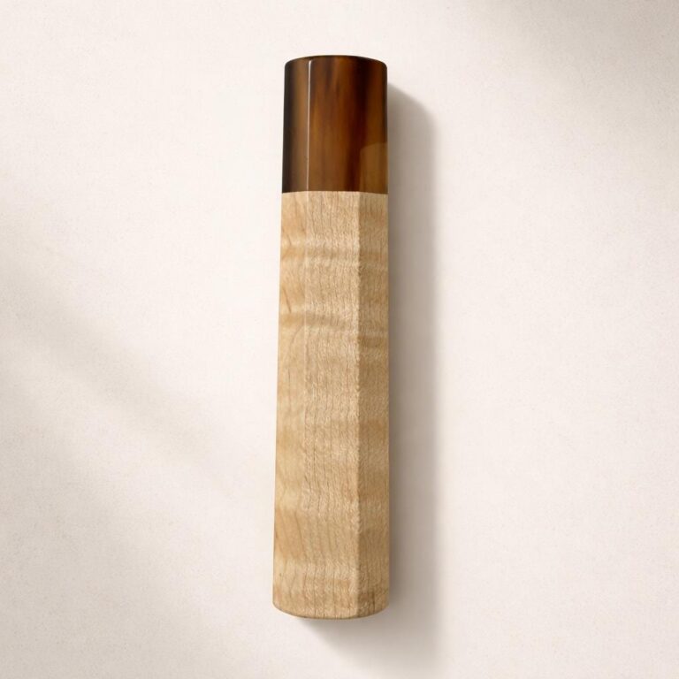 Curly Maple & Buffalo Horn Wa Handle product photo