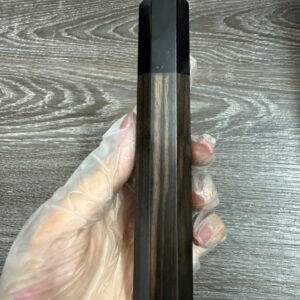 Macassar Ebony & Black Buffalo Horn Wa Handle