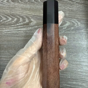 Walnut & Black Buffalo Horn Wa Handle