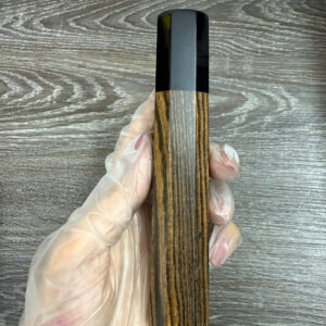 Zebrawood & Black Buffalo Horn Wa Handle