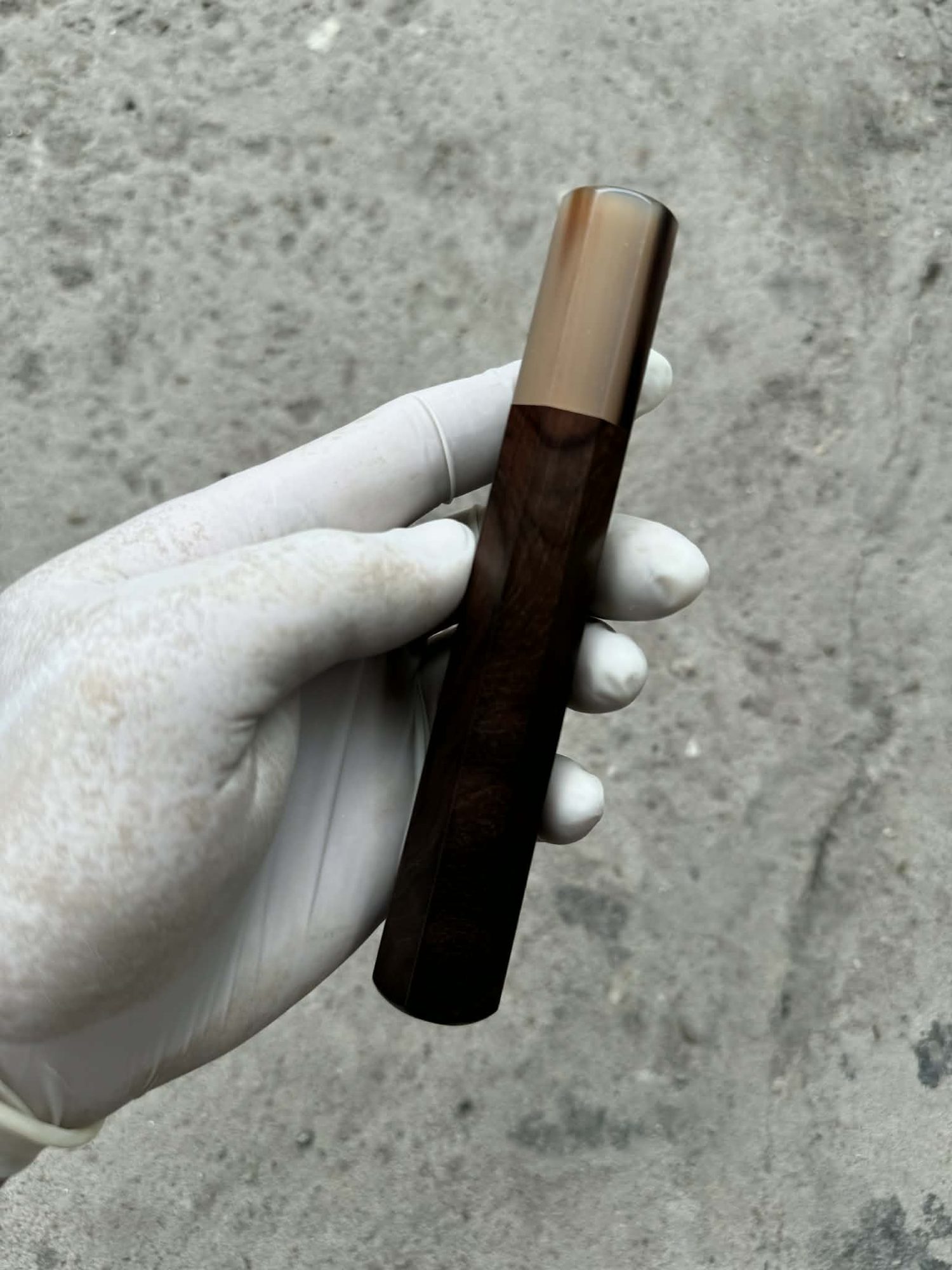 African blackwood wa handle with buffalo horn ferrule