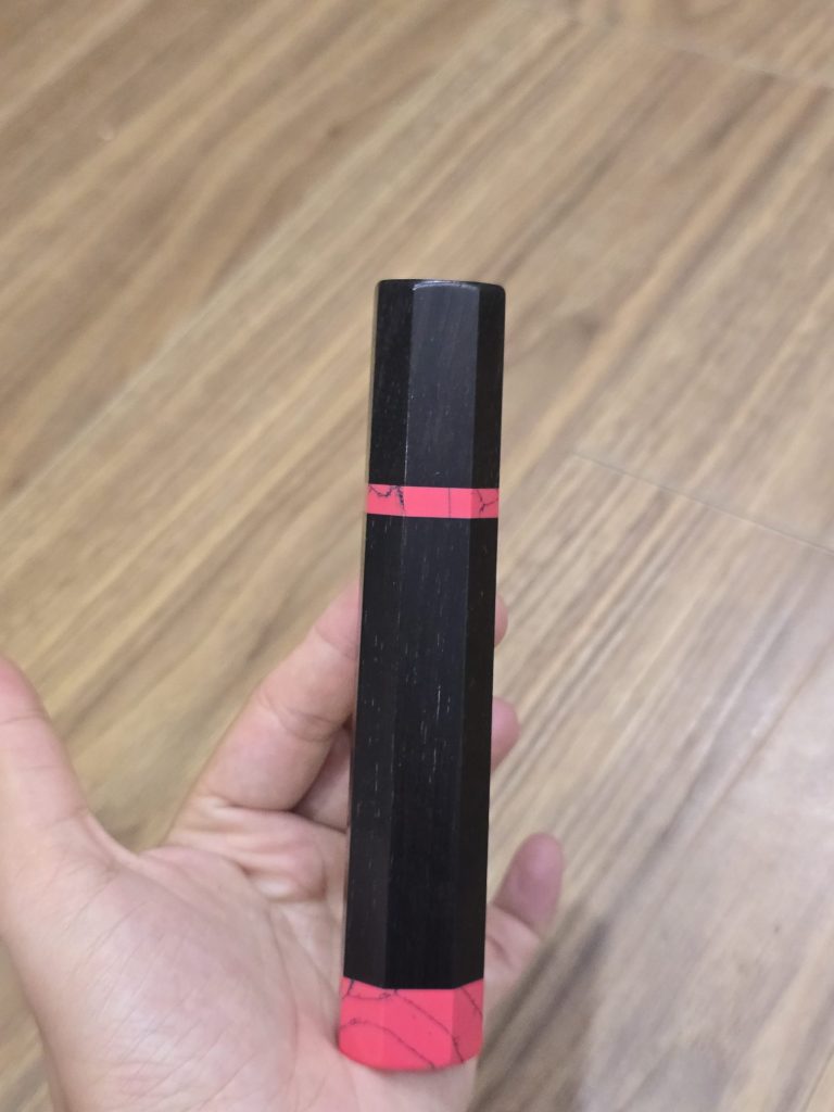 Macassar Ebony wa handle with buffalo horn ferrule