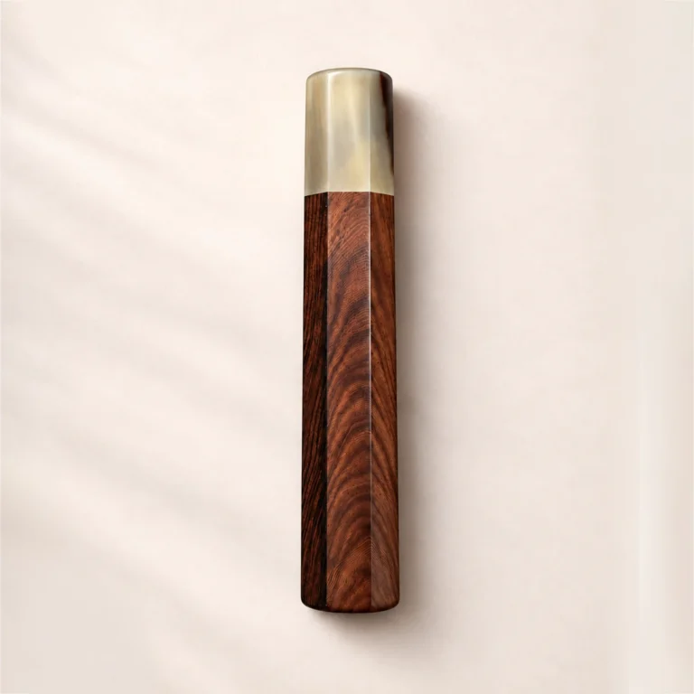 Rosewood & White Buffalo Horn Wa Handle studio photo