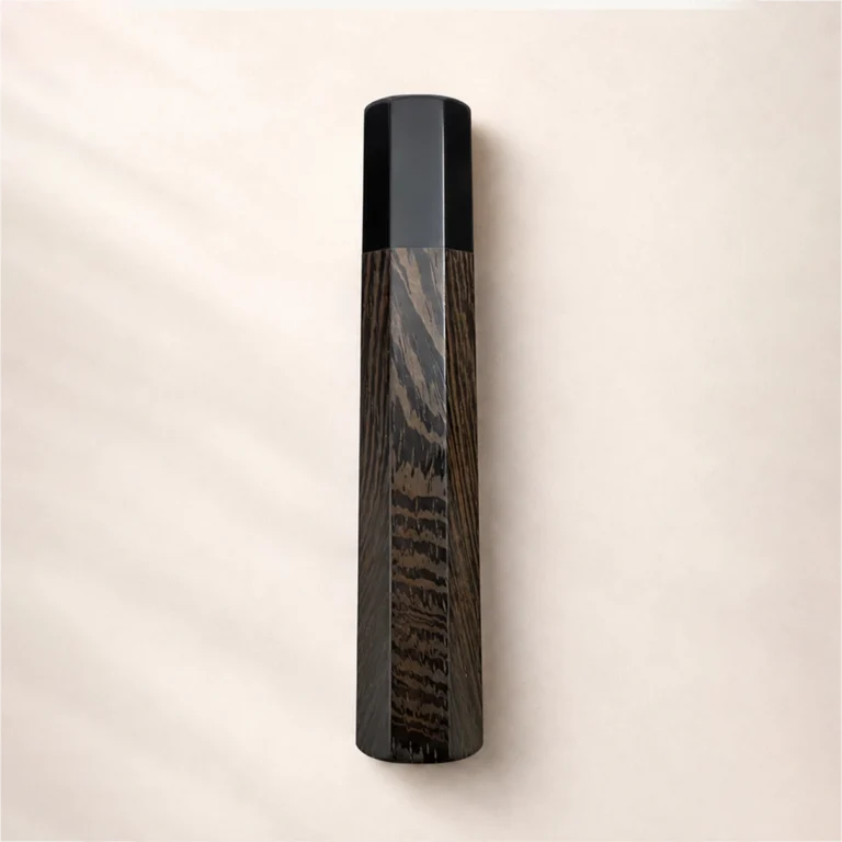 Wenge & Black Buffalo Horn Wa Handle studio photo