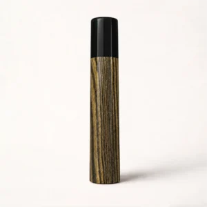 Zebrawood & Black Buffalo Horn Wa Handle studio photo