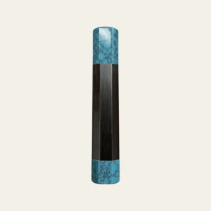 Ebony & Turquoise Wa Handle with Turquoise End Cap