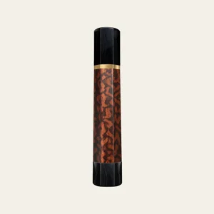 Snakewood & Black Buffalo Horn Wa Handle with Brass Ring 3 mm and Horn End Cap