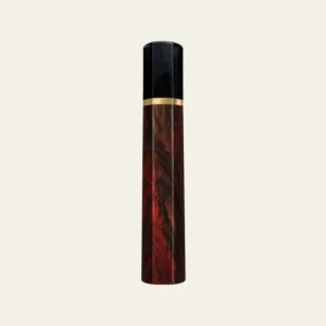 Siamese Rosewood & Black Buffalo Horn Wa Handle with Brass Ring 3 mm