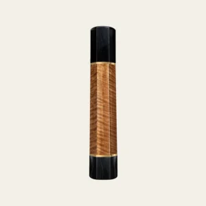 Tabaek & Black Buffalo Horn Wa Handle with Brass Ring 1.5 mm, Brass End Ring 1.5 mm and Horn End Cap