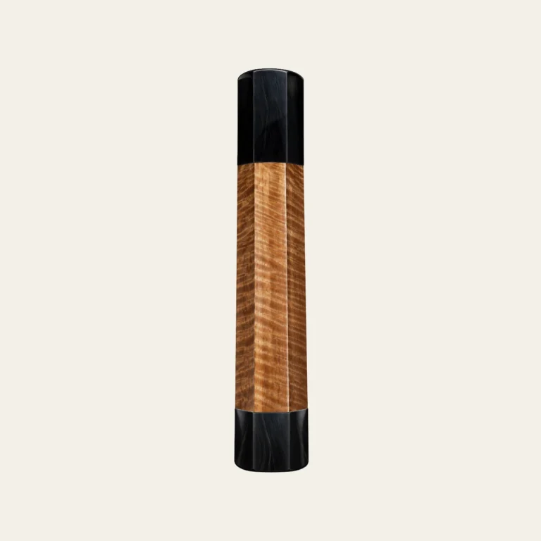 Tabaek & Black Buffalo Horn Wa Handle with Horn End Cap