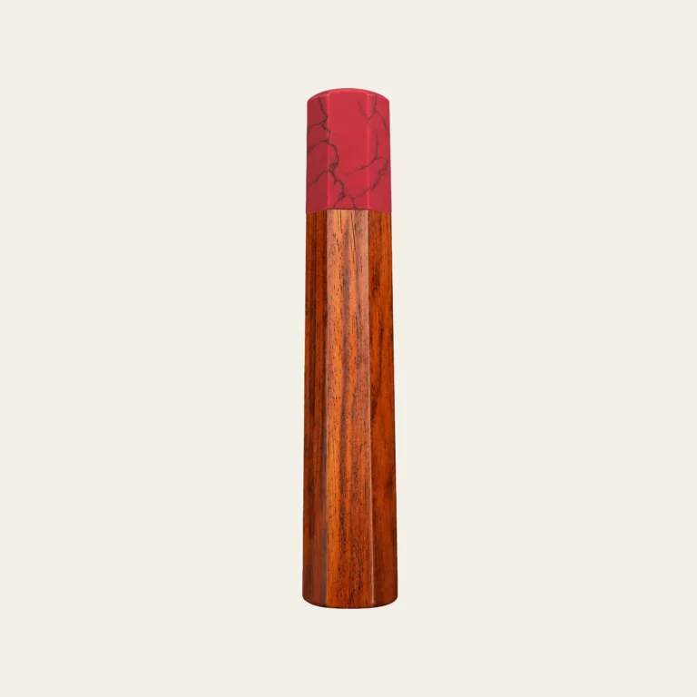 Huong (Padauk) & Pink Coral Wa Handle