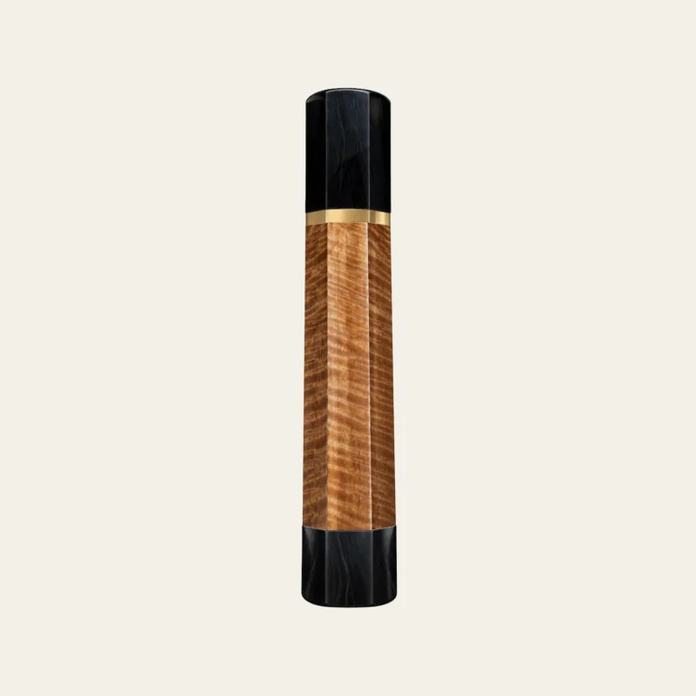 Tabaek & Black Buffalo Horn Wa Handle with Brass Ring 3 mm and Horn End Cap