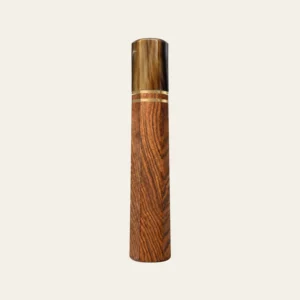 Bocote & Marbled Buffalo Horn Wa Handle with 2 Brass Rings 1.5 mm