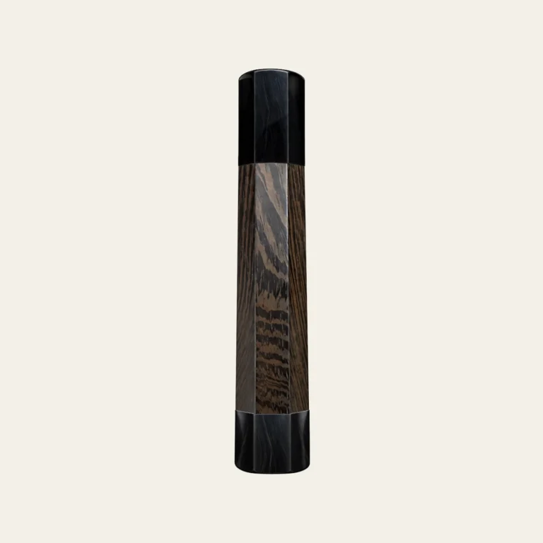Wenge & Black Buffalo Horn Wa Handle with Horn End Cap